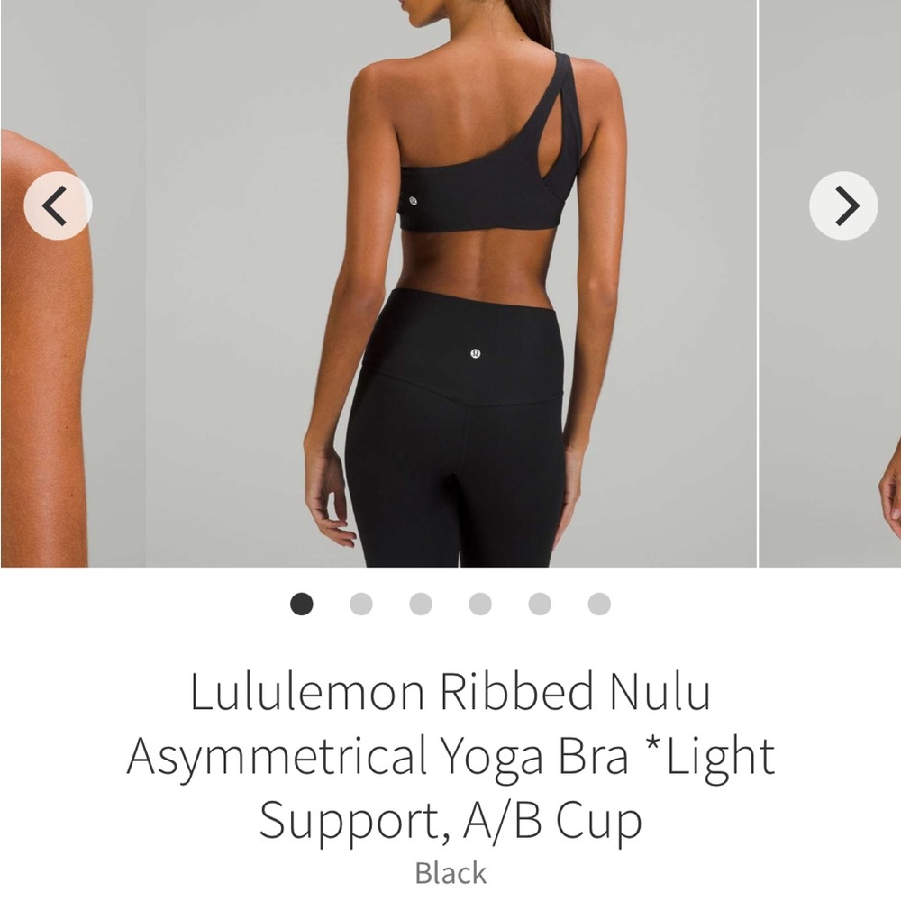 Like New lululemon asymmetrical bra